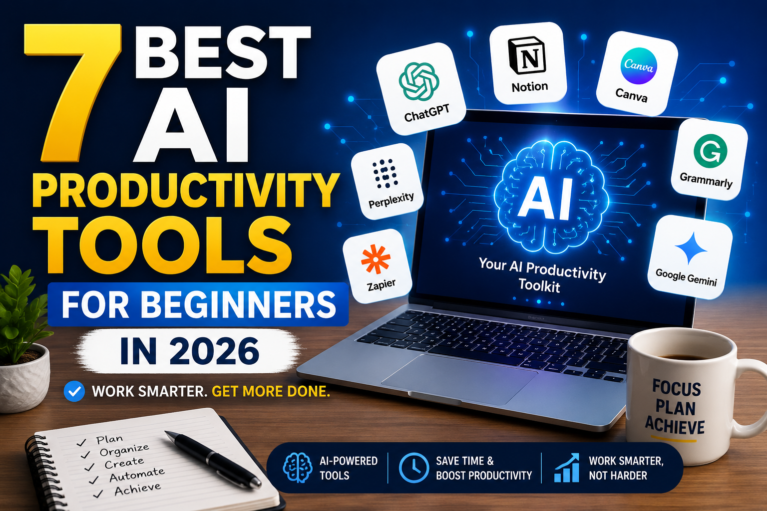 best AI productivity tools for beginners