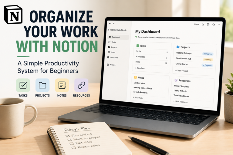 How to Organize Your Work With Notion: A Simple Productivity System for Beginners