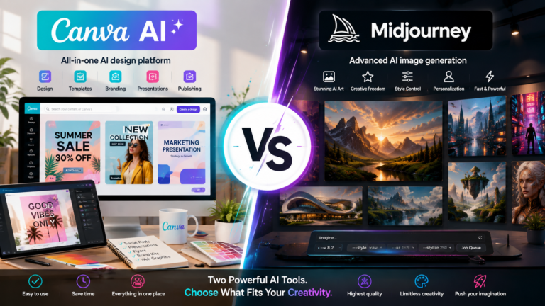 Canva AI vs Midjourney comparison in 2026