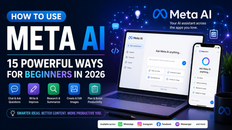 How to use Meta AI for beginners in 2026