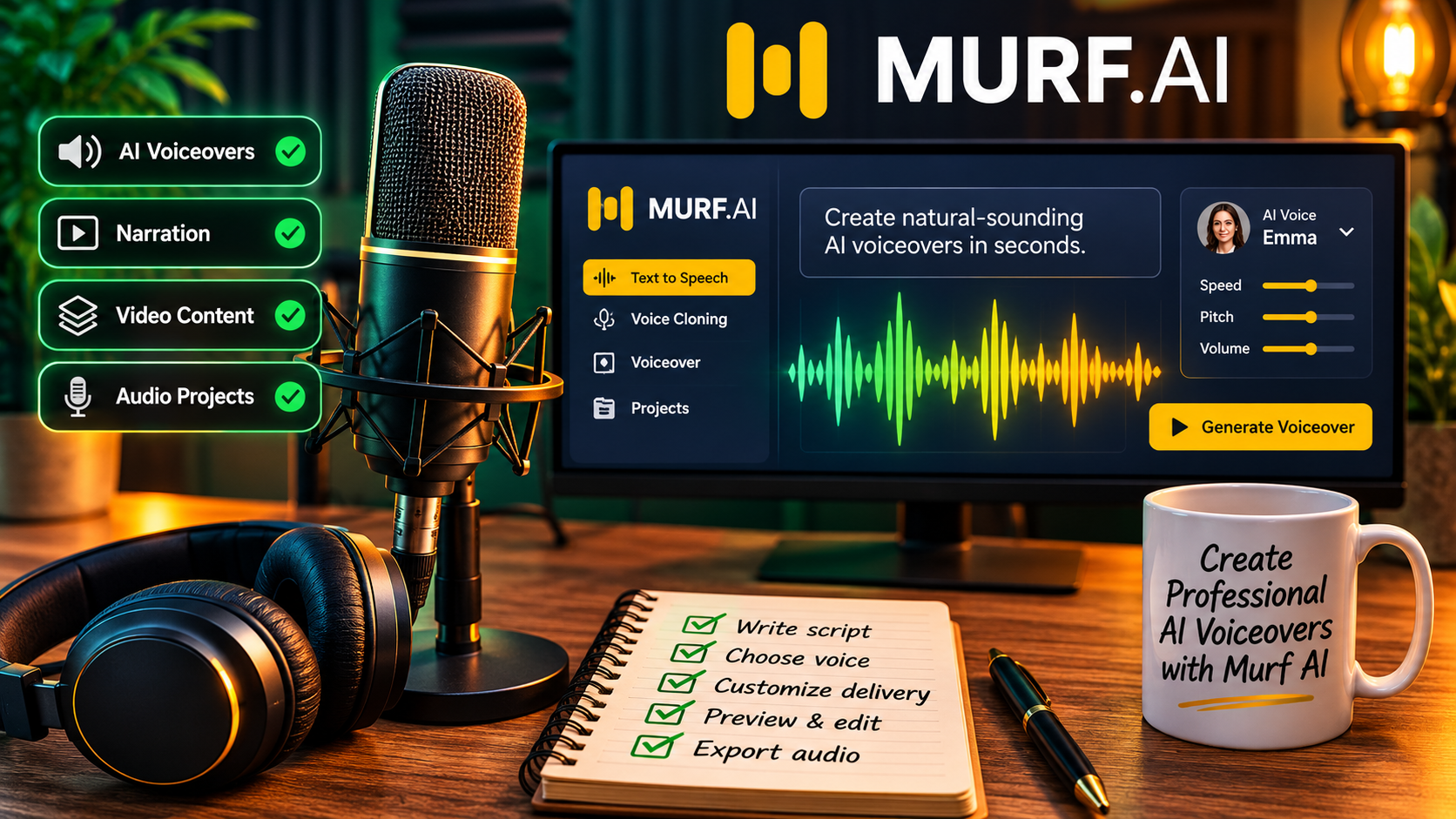 How to use Murf AI to create AI voiceovers in 2026