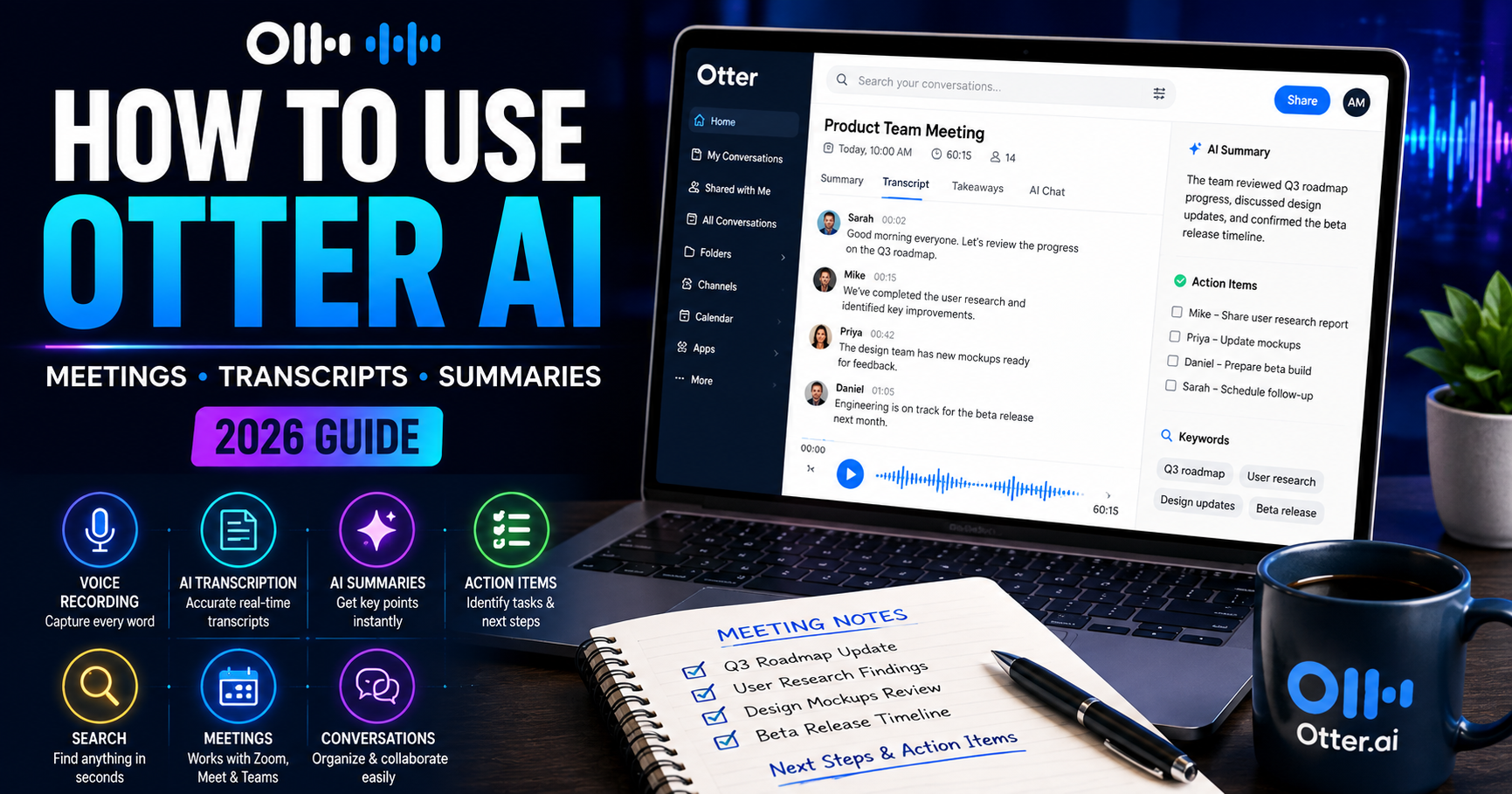 How to use Otter AI for meetings and productivity