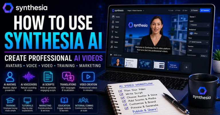 how to use Synthesia AI to create professional AI videos in 2026